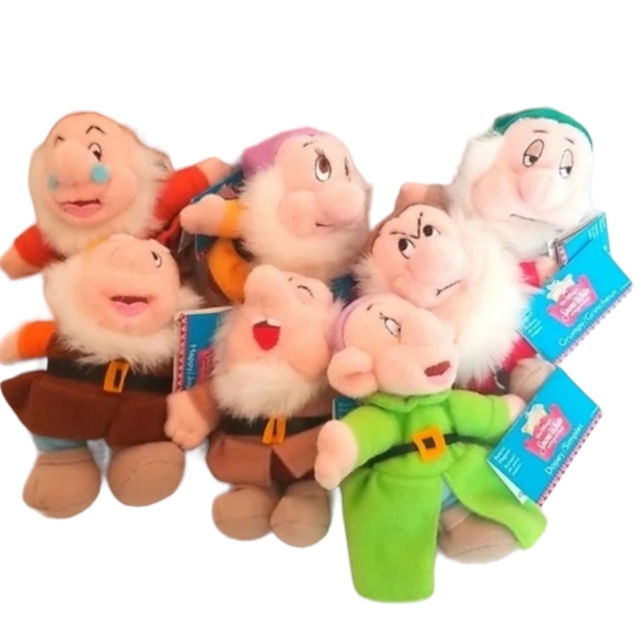Disney Other - NEW Disney Magnetic Seven Dwarfs Plush from Snow White